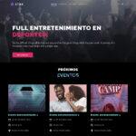 Plantilla Web de Entretenimiento